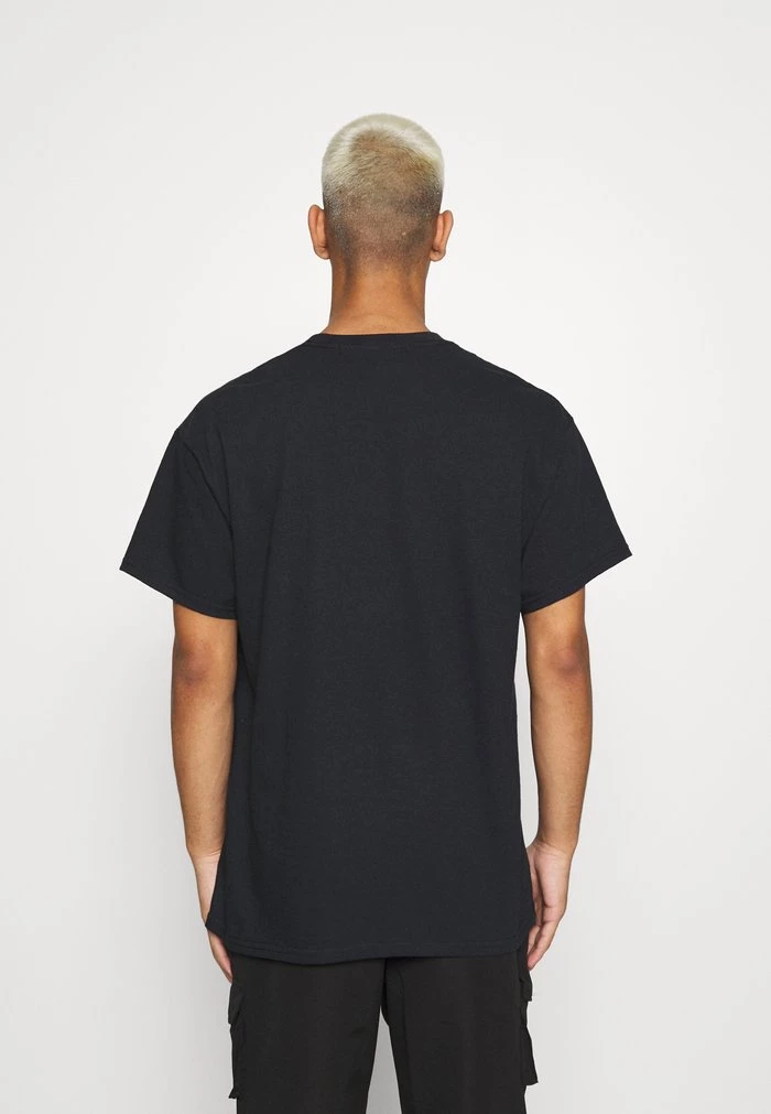 Mennace Mennace A$AP FERG FLAME GLOBE – Print T-shirt – Black