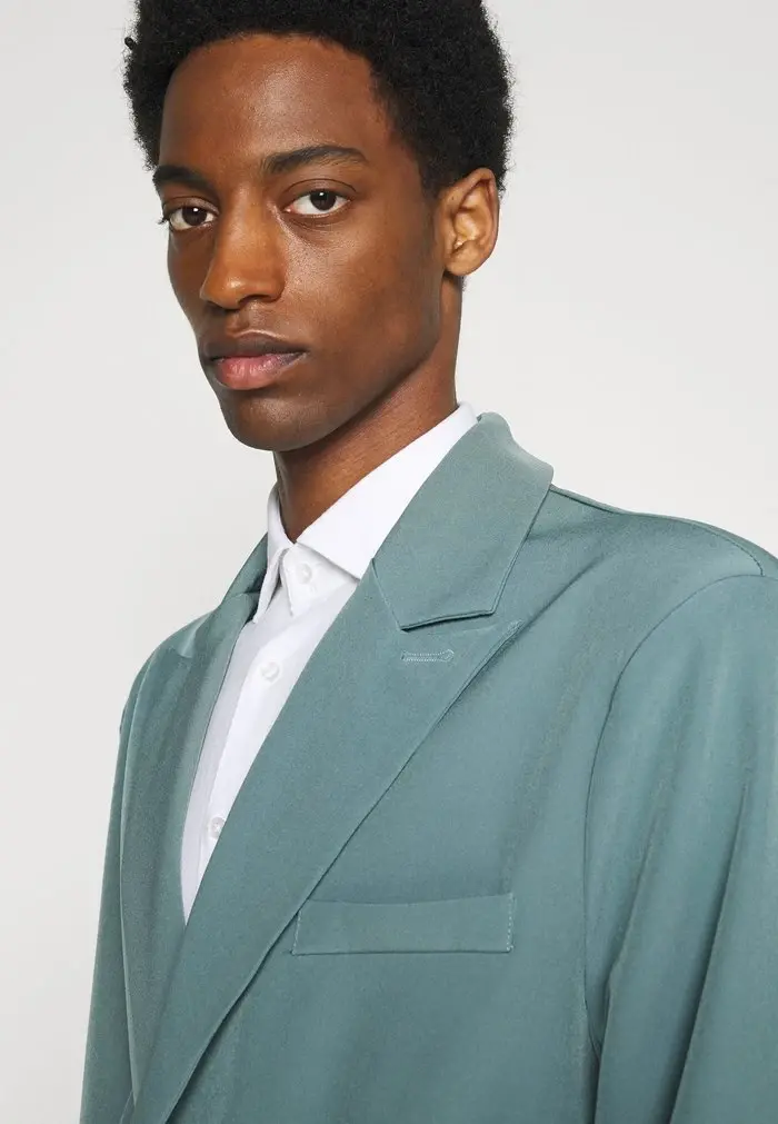 Mennace Mennace AFTERMATH ASYMMETRIC SUIT JACKET – Suit Jacket – Light Blue