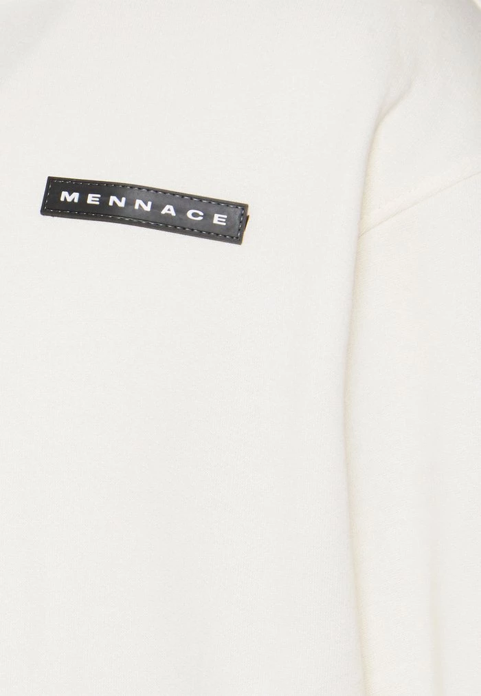Mennace Mennace AFTERMATH BADGE HOODIE UNISEX – Sweatshirt – Off White