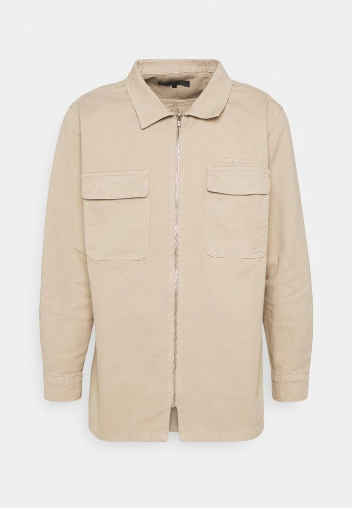 Mennace Mennace AFTERMATH DOUBLE POCKET – Shirt – Beige