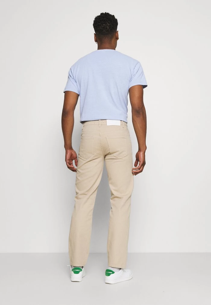 Mennace Mennace AFTERMATH STRAIGHT LEG TROUSER – Straight Leg Jeans – Beige