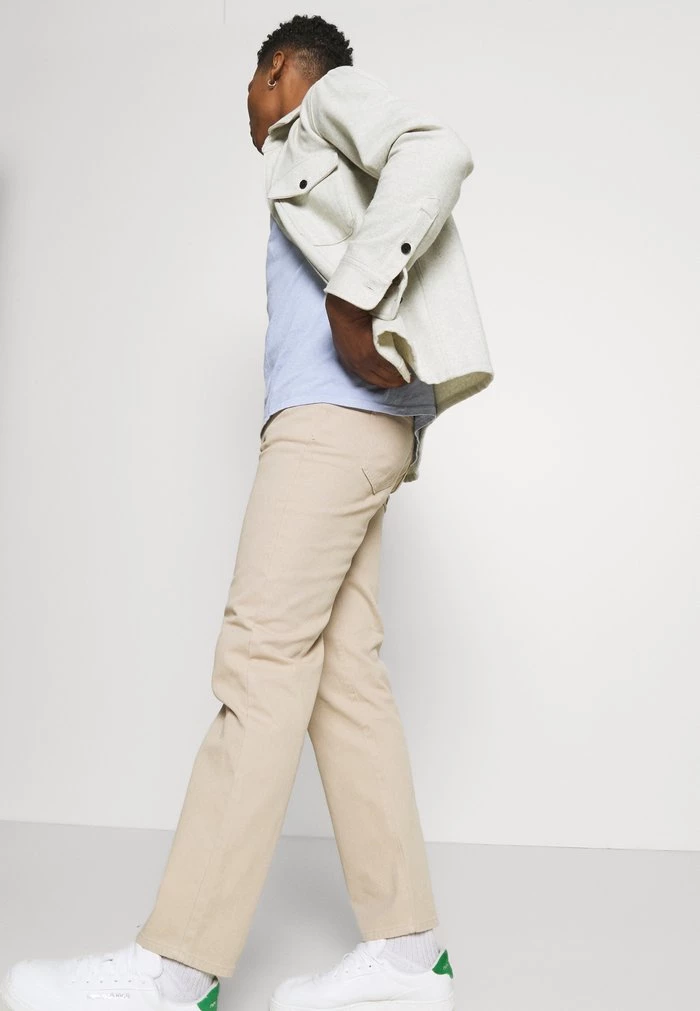 Mennace Mennace AFTERMATH STRAIGHT LEG TROUSER – Straight Leg Jeans – Beige