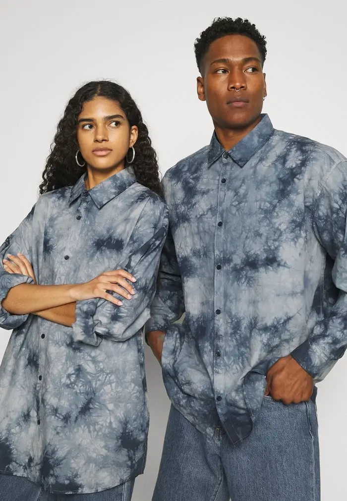 Mennace Mennace AFTERMATH UNISEX – Button-down Blouse – Grey