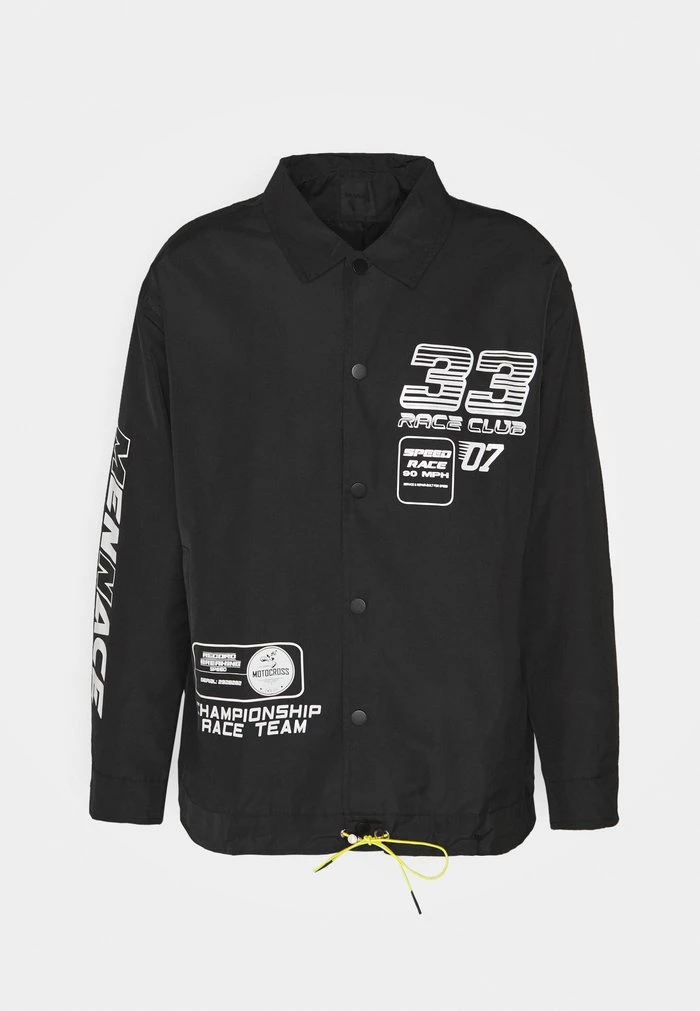 Mennace Mennace BOYS CLUB COACH JACKET – Summer Jacket – Black