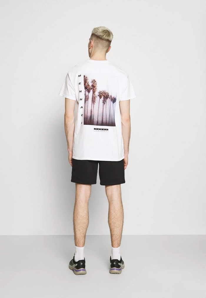 mennace Mennace BREEZE PALM TREE REGULAR – Print T-shirt – Off White