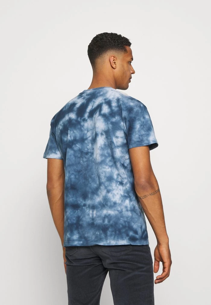 Mennace Mennace BREEZE TIE DYE REGULAR UNISEX – Print T-shirt – Navy