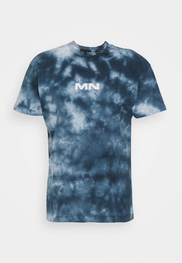 Mennace Mennace BREEZE TIE DYE REGULAR UNISEX – Print T-shirt – Navy