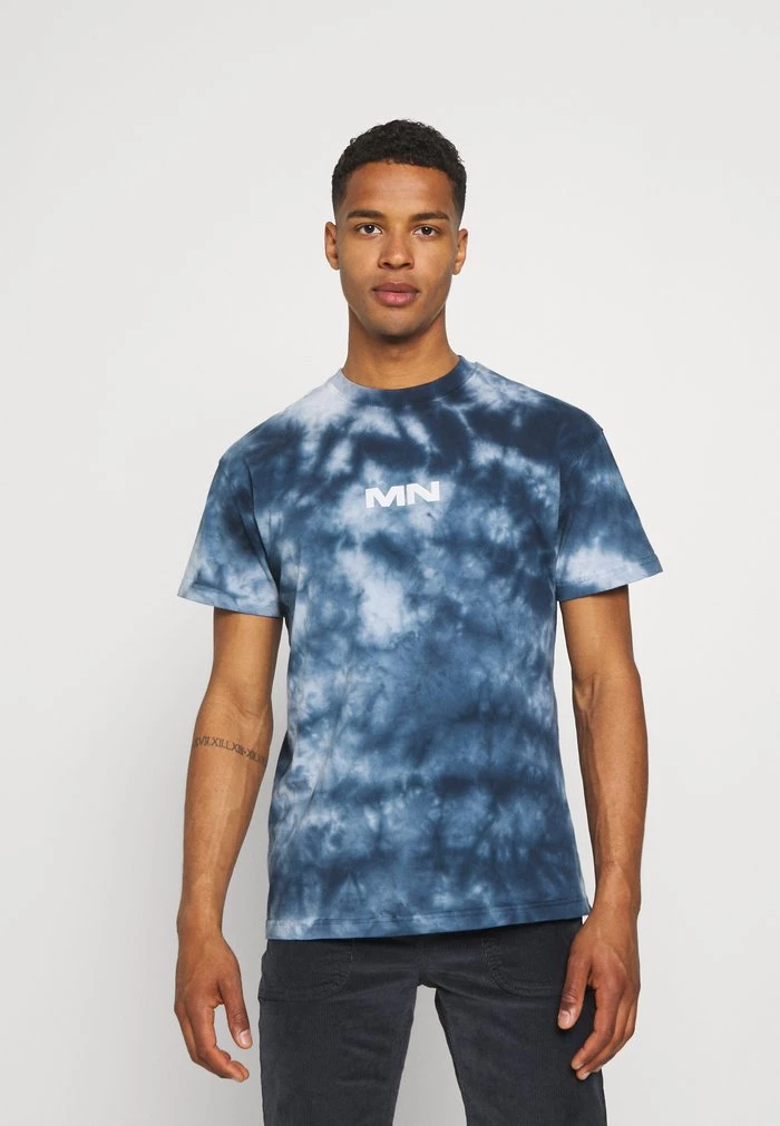 mennace Mennace BREEZE TIE DYE REGULAR UNISEX – Print T-shirt – Navy