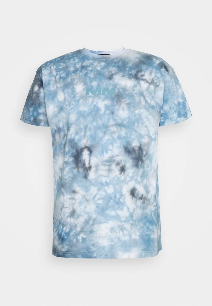mennace Mennace BREEZE TIE DYE REGULAR UNISEX – Print T-shirt – Light Blue