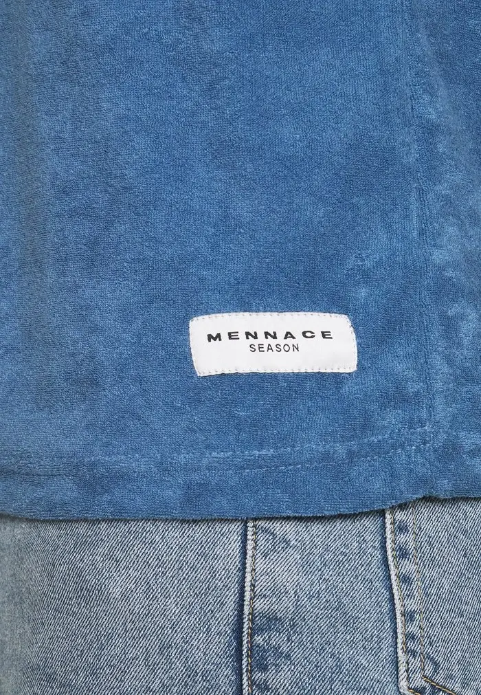 Mennace Mennace BREEZE TOWELLING REGULAR – Basic T-shirt – Blue