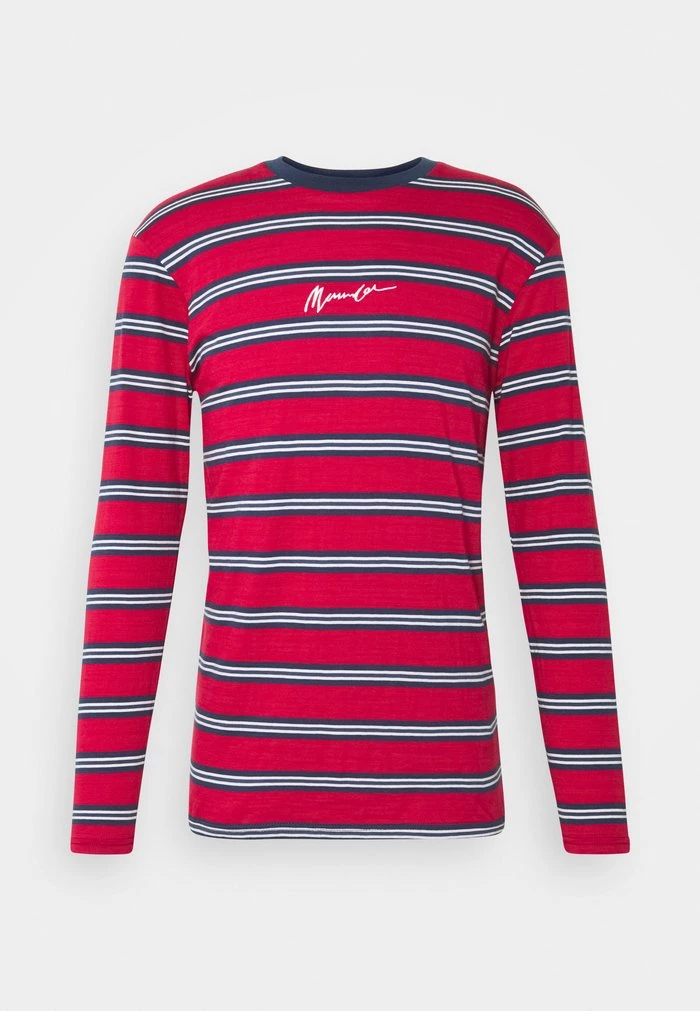 Mennace Mennace CLASSIC HORIZONTAL STRIPE UNISEX – Long Sleeved Top – Red