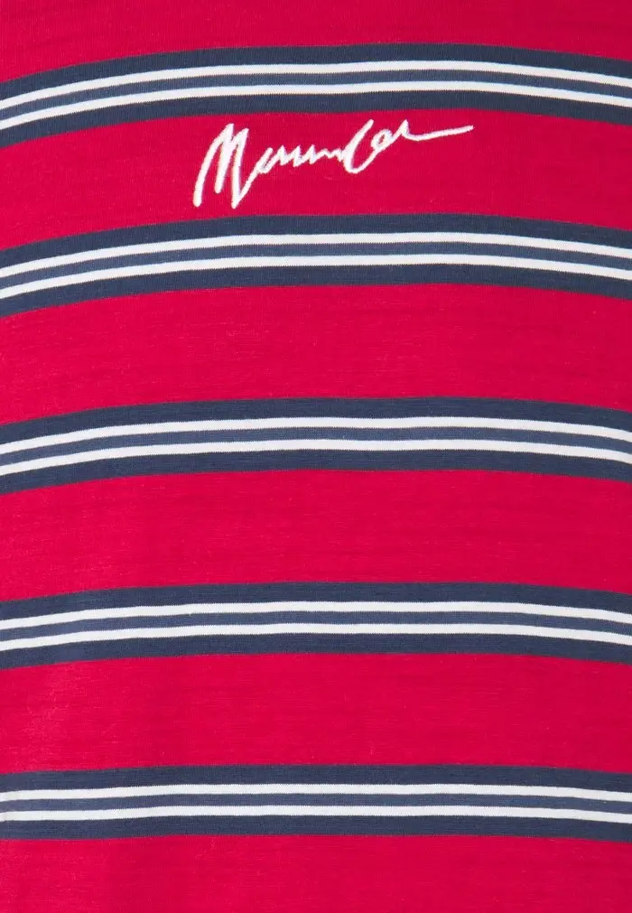 Mennace Mennace CLASSIC HORIZONTAL STRIPE UNISEX – Long Sleeved Top – Red