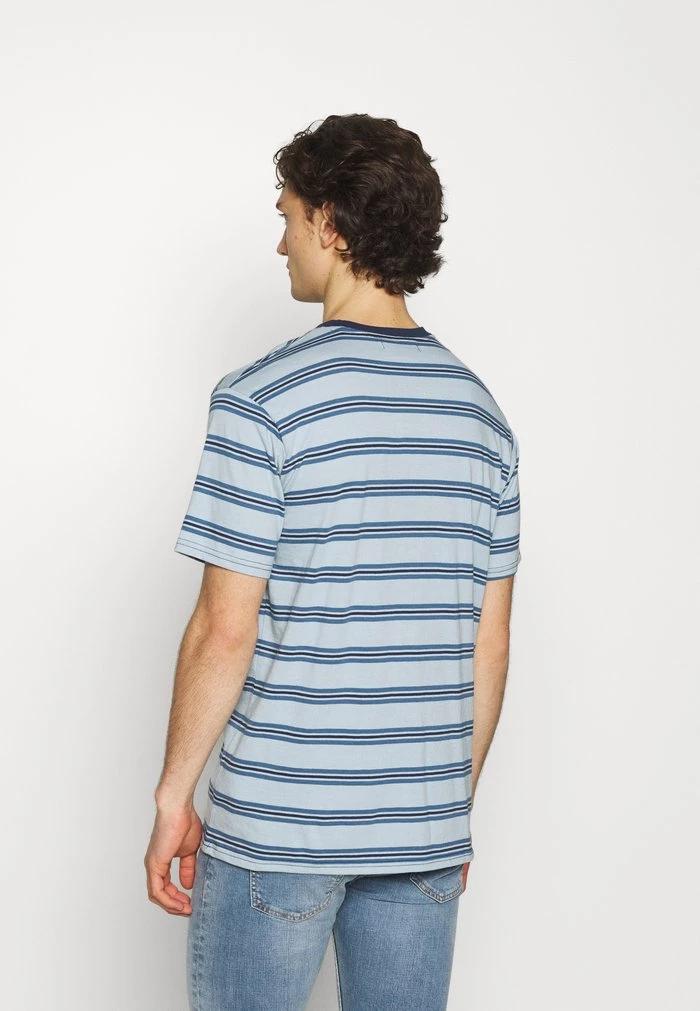 Mennace Mennace CLASSIC HORIZONTAL STRIPE UNISEX – Print T-shirt – Light Blue