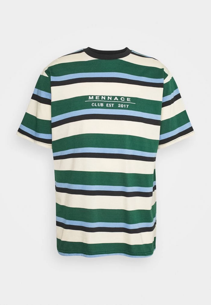 Mennace Mennace CLUB HORIZONTAL STRIPE UNISEX – Print T-shirt – Multi
