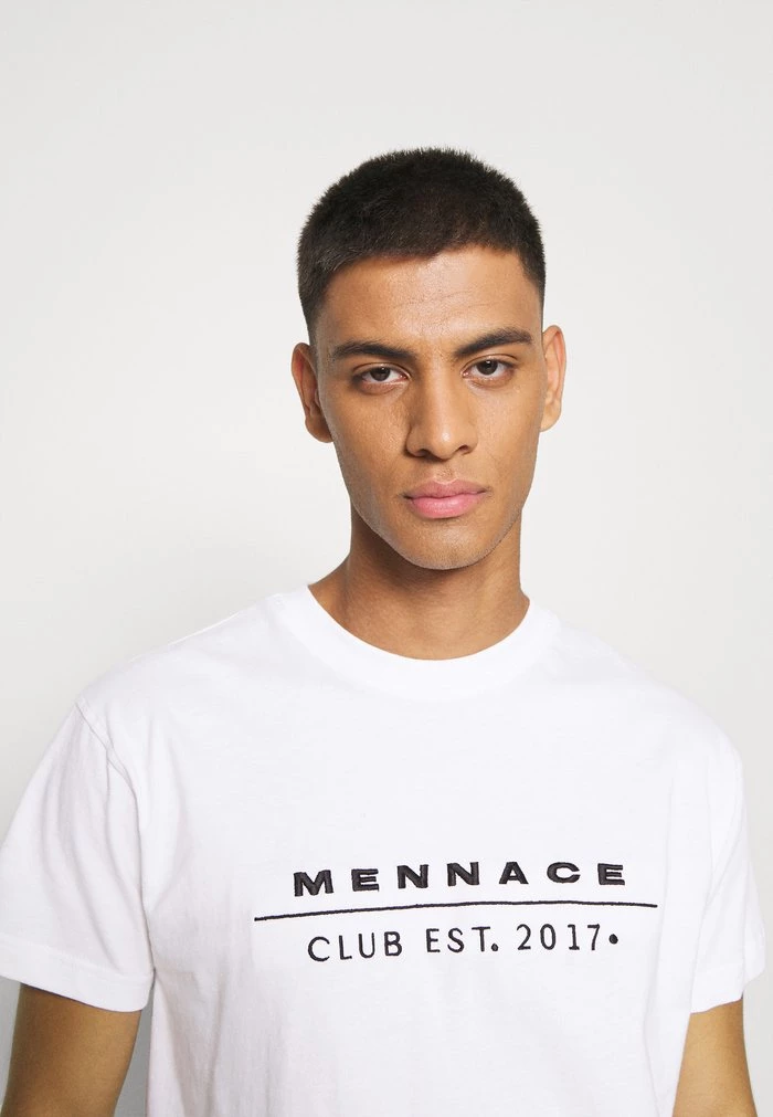 Mennace Mennace CLUB TENNIS COURT UNISEX – Print T-shirt – White