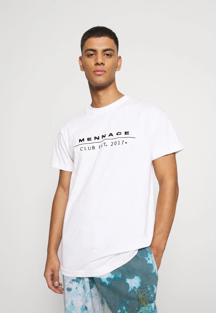 mennace Mennace CLUB TENNIS COURT UNISEX – Print T-shirt – White