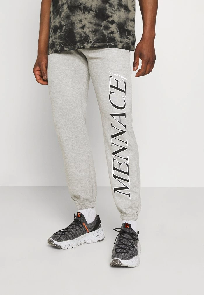 mennace Mennace COURTSIDE – Tracksuit Bottoms – Light Grey