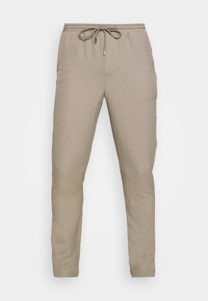 Mennace Mennace CRINKLE TAPERED JOGGER – Trousers – Cream