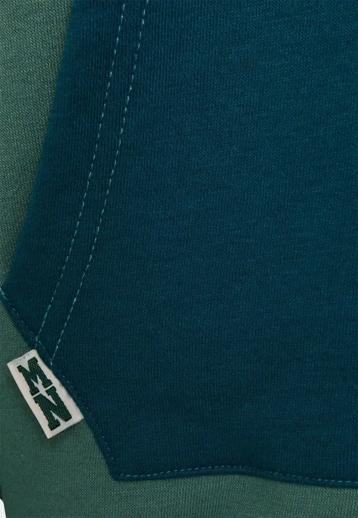 Mennace MENNACE CUT SEW PATCHWORK HOODIE – Sweatshirt – Green