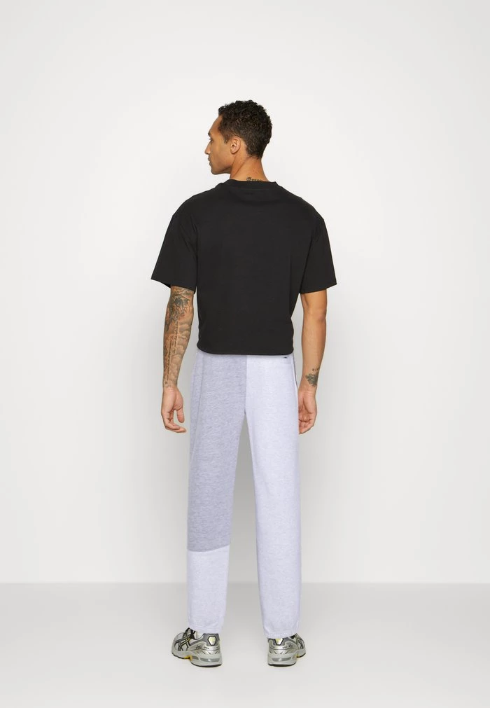 Mennace Mennace CUT SEW PATCHWORK JOGGER – Tracksuit Bottoms – Grey