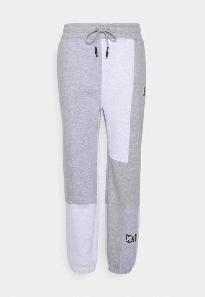 Mennace Mennace CUT SEW PATCHWORK JOGGER – Tracksuit Bottoms – Grey