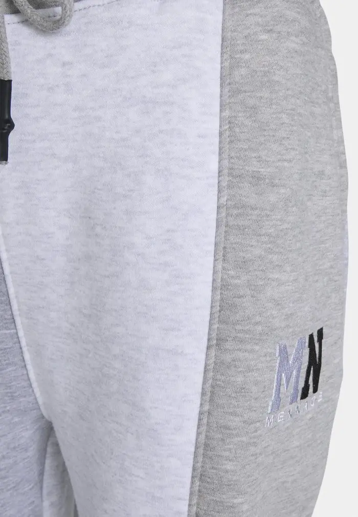 Mennace Mennace CUT SEW PATCHWORK JOGGER – Tracksuit Bottoms – Grey