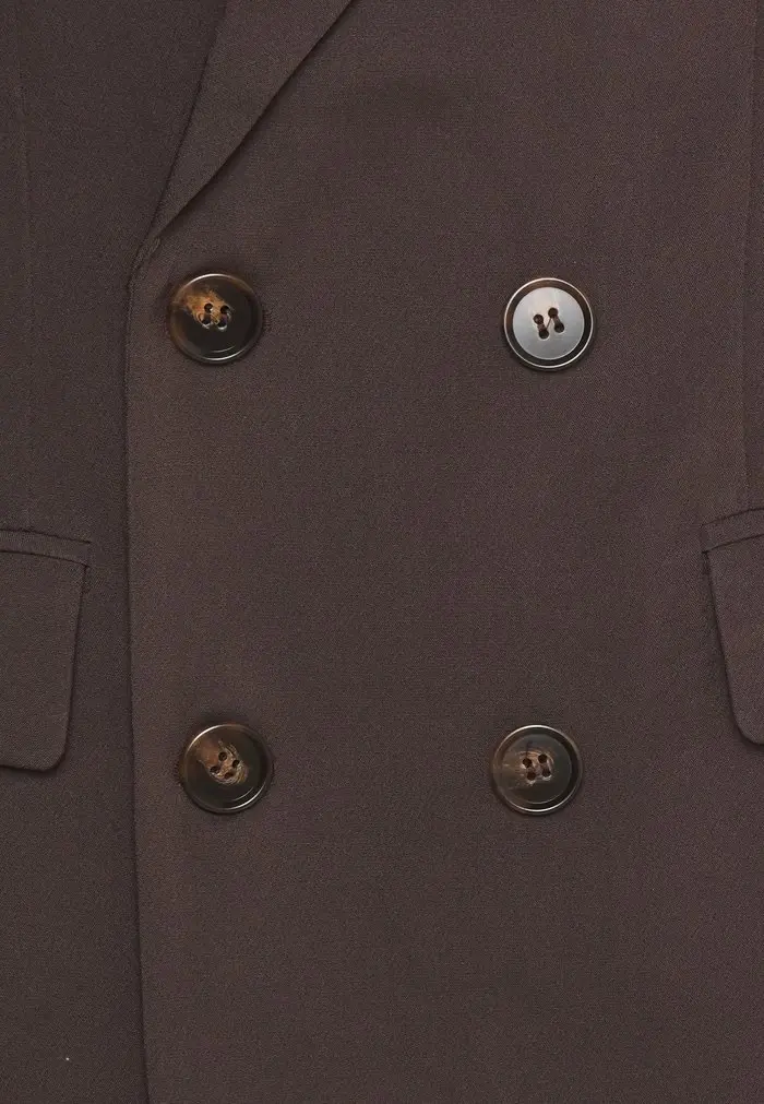 Mennace Mennace DOUBLE BREASTED SUIT JACKET – Blazer Jacket – Brown