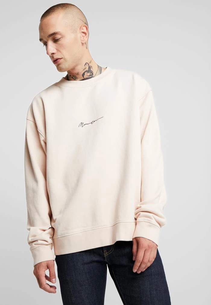 mennace Mennace ESSENTIAL BOXY UNISEX – Sweatshirt – Beige