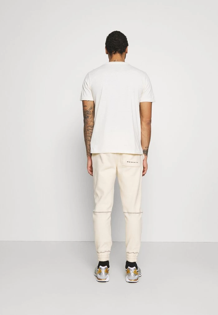 Mennace Mennace ESSENTIAL DROP SHOULDER UNISEX – Print T-shirt – Sand