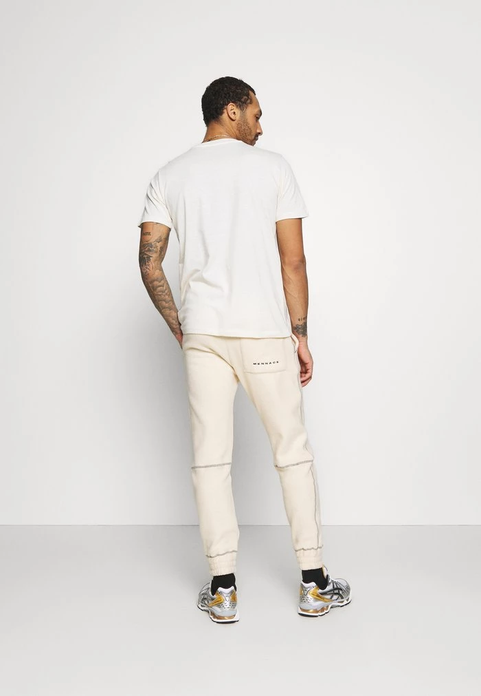 Mennace Mennace ESSENTIAL DROP SHOULDER UNISEX – Print T-shirt – Sand