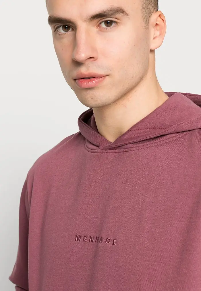 Mennace MENNACE ESSENTIAL HOODIE UNISEX – Hoodie – Burgundy