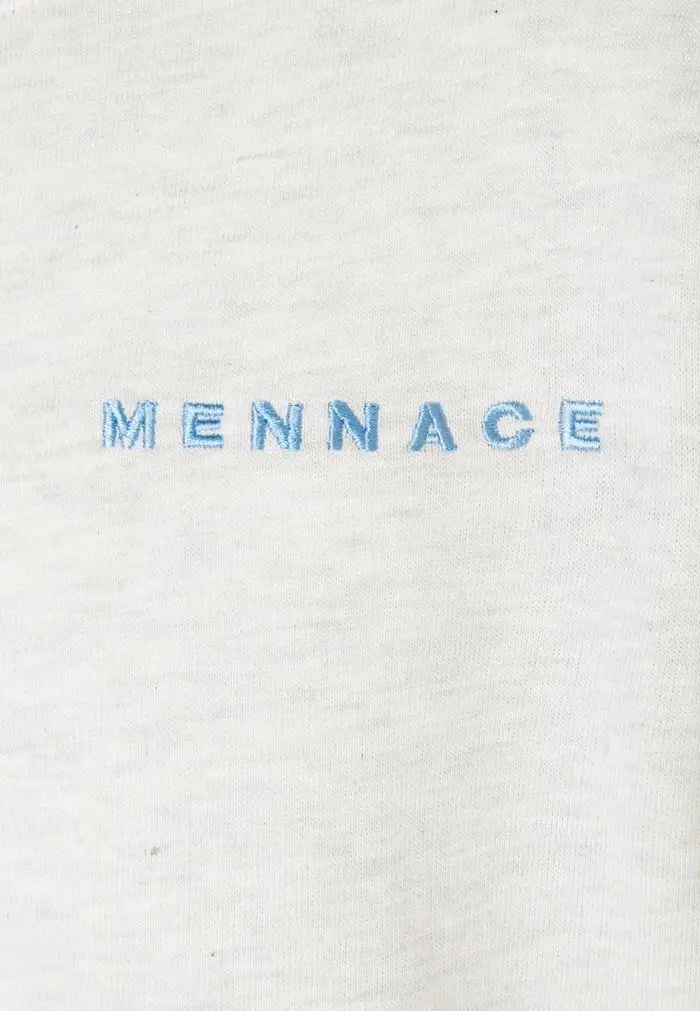Mennace MENNACE ESSENTIAL HOODIE UNISEX – Zip-up Sweatshirt – Light Grey
