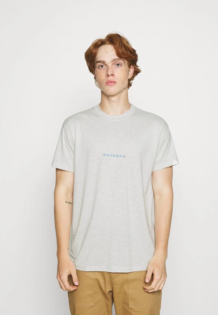 Mennace Mennace ESSENTIAL REGULAR 2 PACK UNISEX – Print T-shirt – Blue