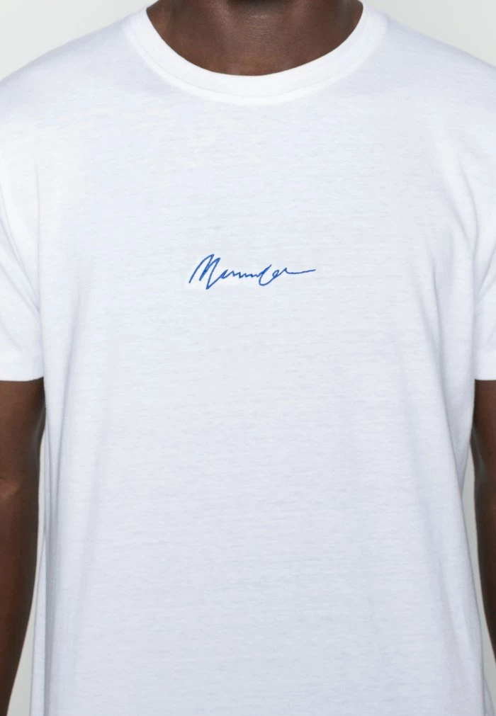 Mennace Mennace ESSENTIAL REGULAR RELAXED SIG TEE UNISEX – Basic T-shirt – White