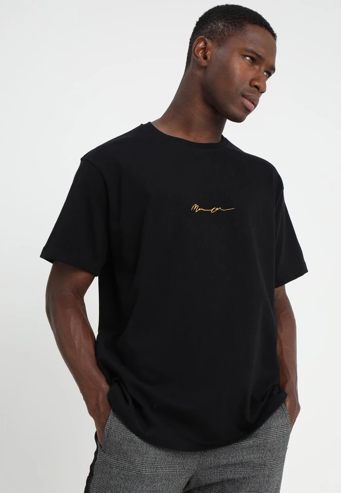 mennace Mennace ESSENTIAL REGULAR RELAXED SIG TEE UNISEX – Basic T-shirt – Black