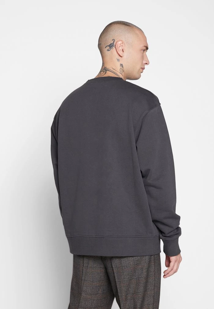Mennace Mennace ESSENTIAL REGULAR SIGNATURE – Sweatshirt – Charcoal