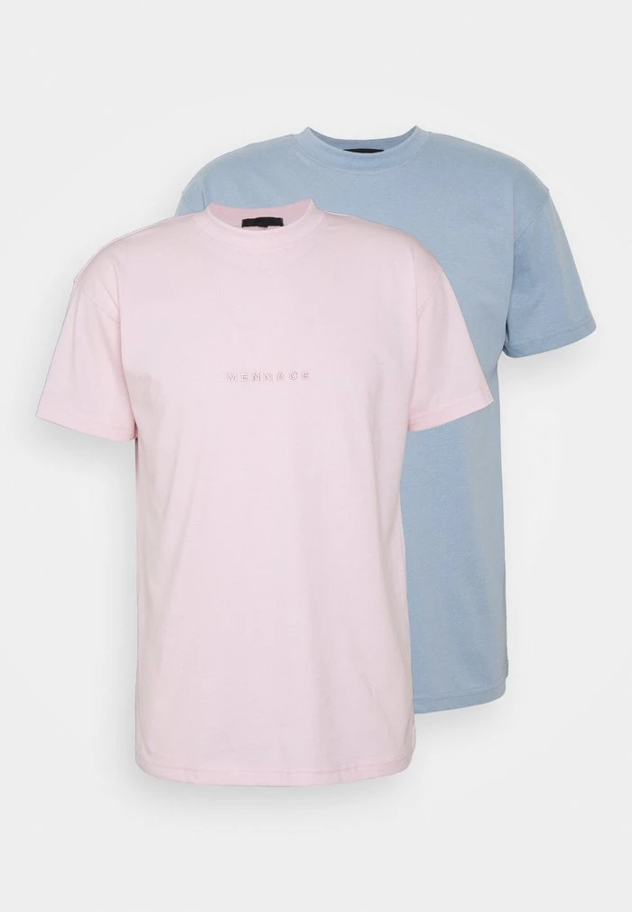 mennace Mennace ESSENTIAL REGULAR UNISEX 2 PACK – Basic T-shirt – Multi