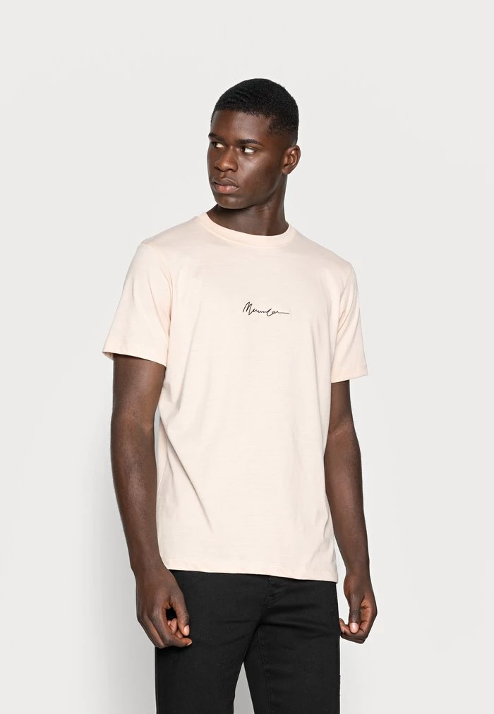 mennace Mennace ESSENTIAL SIG UNISEX – Basic T-shirt – Beige
