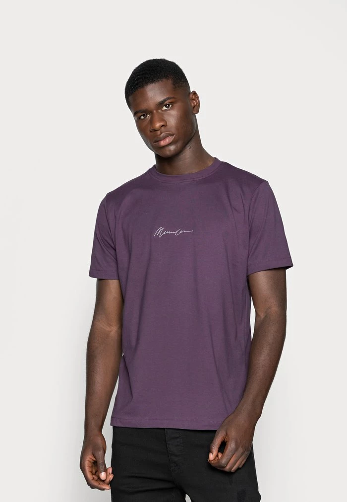 mennace Mennace ESSENTIAL SIG UNISEX – Basic T-shirt – Purple