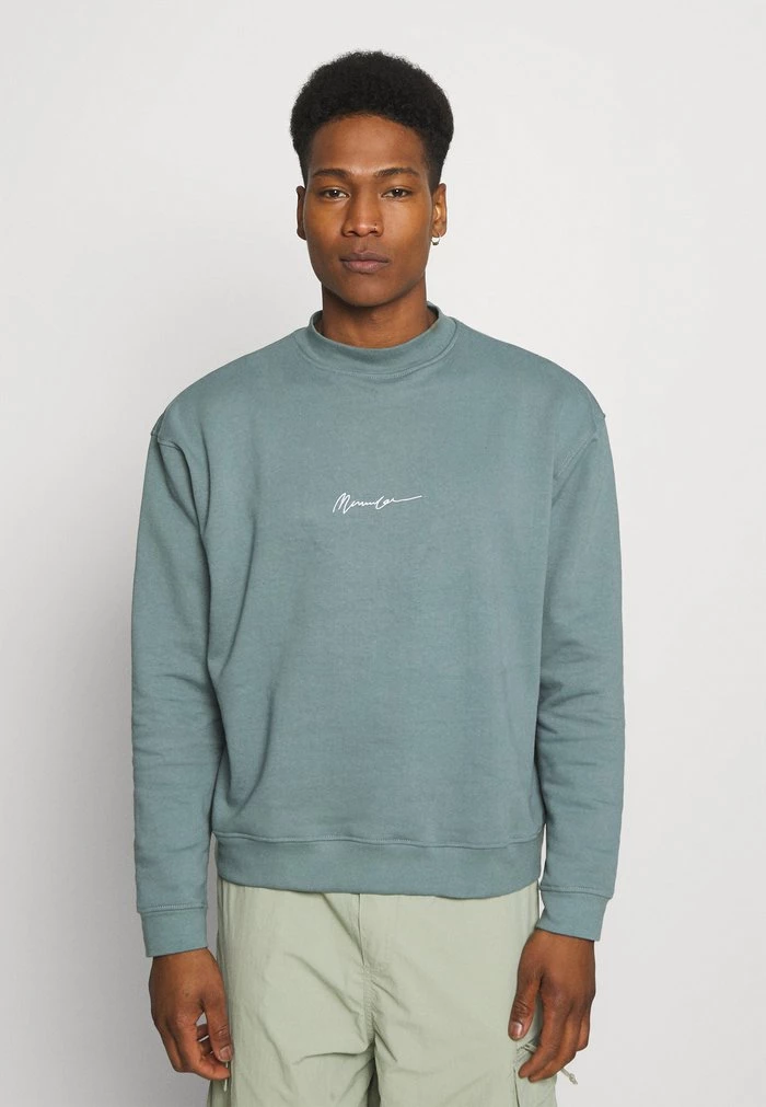 mennace Mennace ESSENTIAL SIGNATURE HIGH NECK UNISEX – Sweatshirt – Petrol