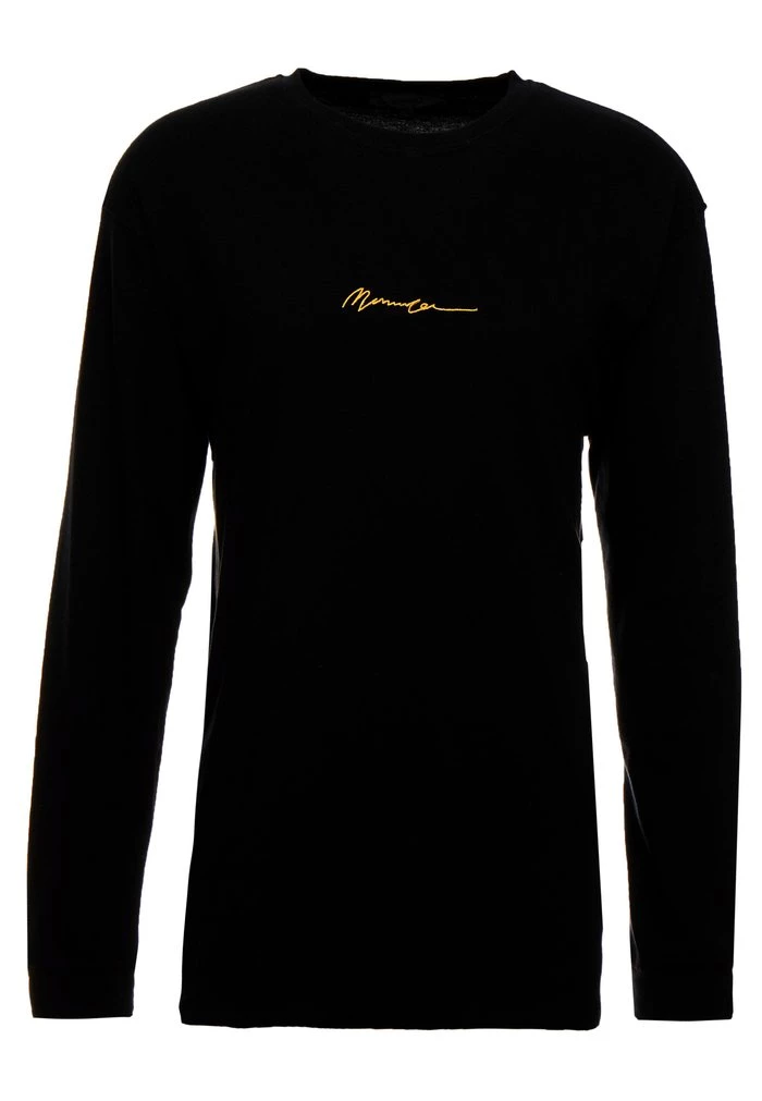 Mennace Mennace ESSENTIAL SIGNATURE TEE – Long Sleeved Top – Black