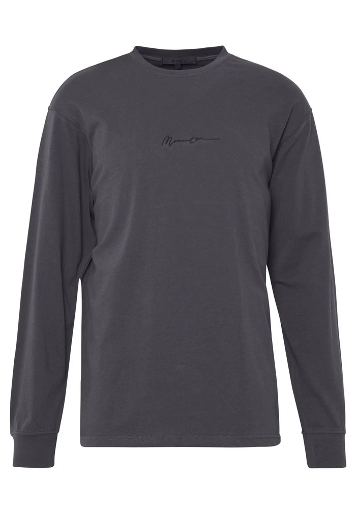 Mennace Mennace ESSENTIAL SIGNATURE TEE – Long Sleeved Top – Charcoal