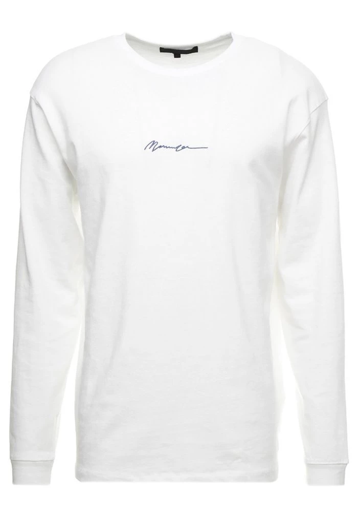 Mennace Mennace ESSENTIAL SIGNATURE TEE – Long Sleeved Top – White