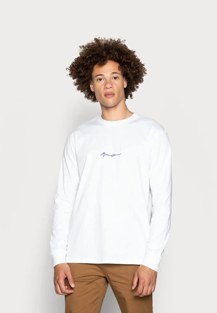 mennace Mennace ESSENTIAL SIGNATURE TEE – Long Sleeved Top – White