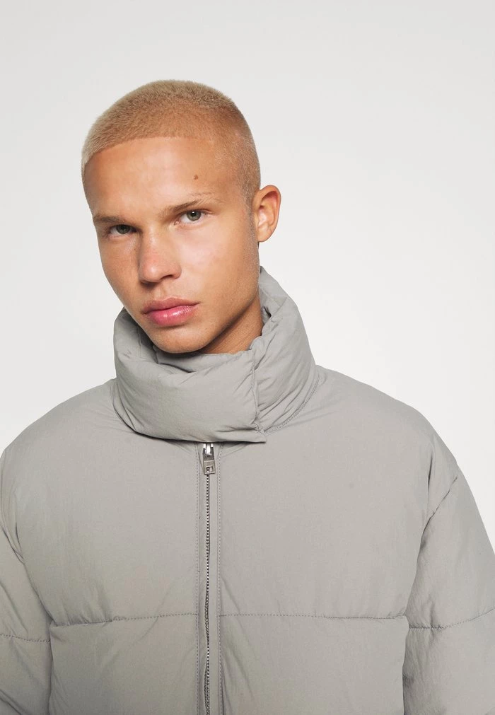 Mennace Mennace EVIAN PUFFER JACKET UNISEX – Winter Jacket – Light Grey