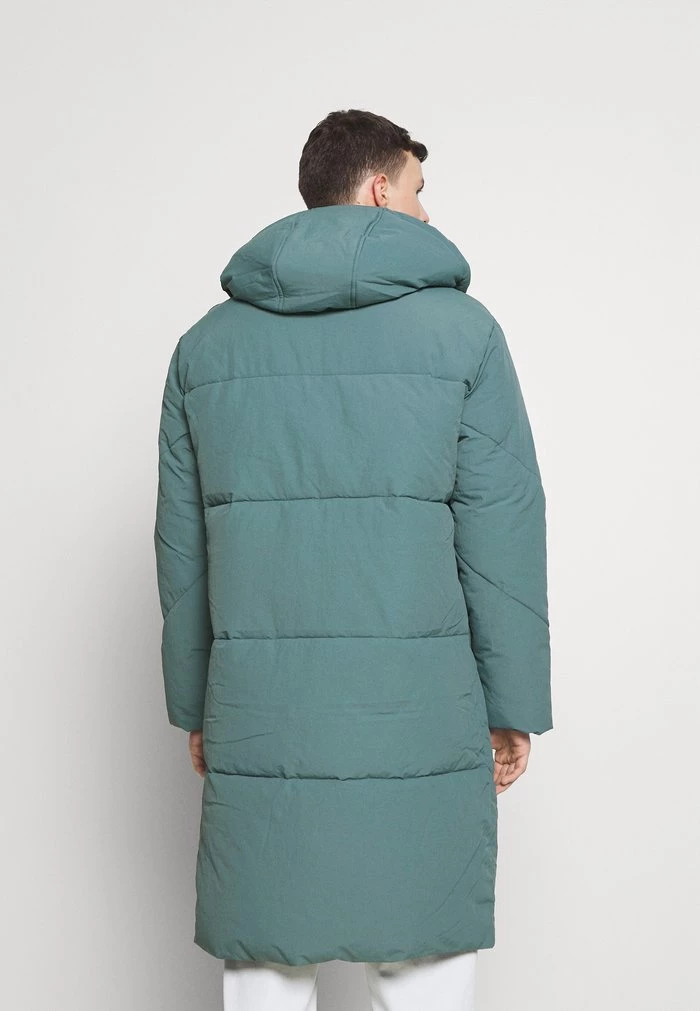 Mennace Mennace EVIAN QUILTED MID LENGTH PUFFER JACKET UNISEX – Winter Coat – Green