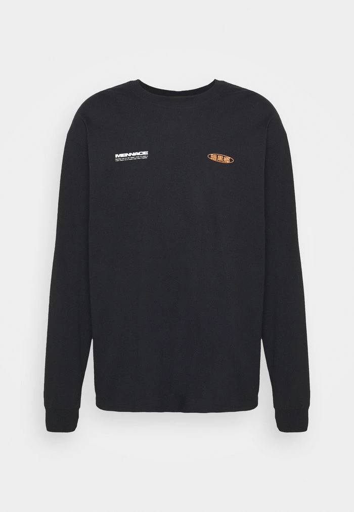 Mennace MENNACE FLOWER BUNCH – Long Sleeved Top – Black