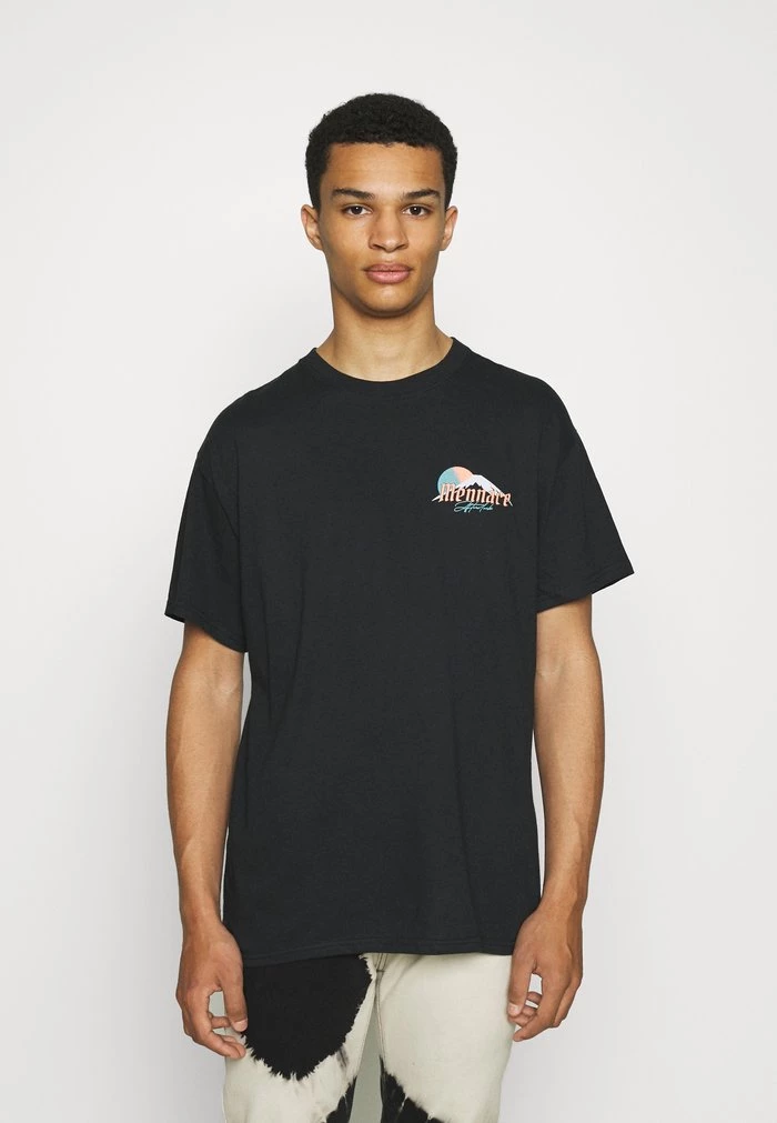 Mennace Mennace HAVANA DRAGON REGULAR – Print T-shirt – Black