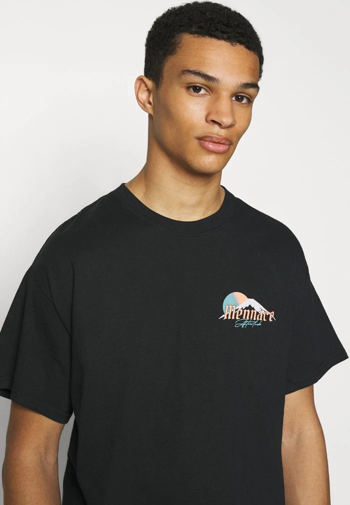 Mennace Mennace HAVANA DRAGON REGULAR – Print T-shirt – Black