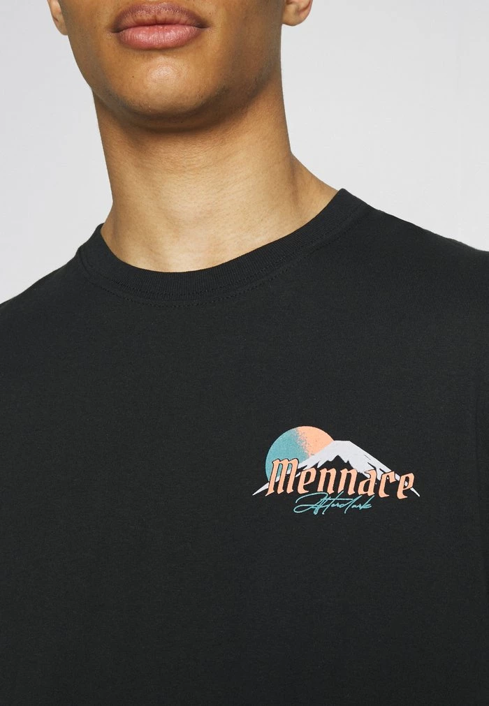 Mennace Mennace HAVANA DRAGON REGULAR – Print T-shirt – Black